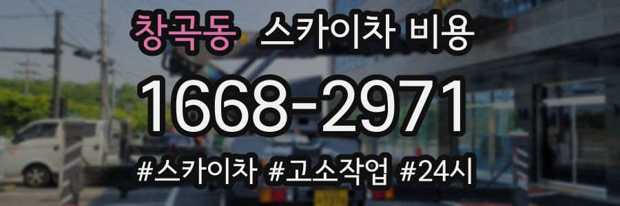 창곡동 스카이차 비용