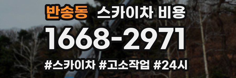반송동 스카이차 비용
