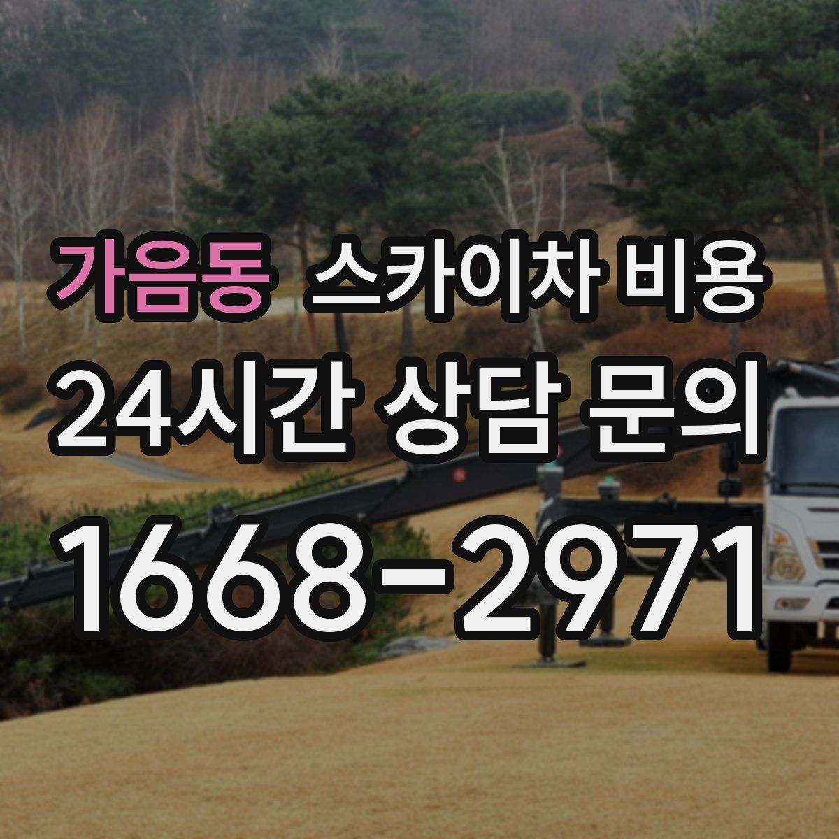 가음동 스카이차 비용