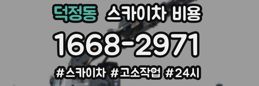 덕정동 스카이차 비용