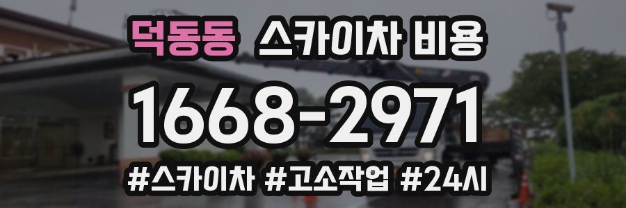 덕동동 스카이차 비용