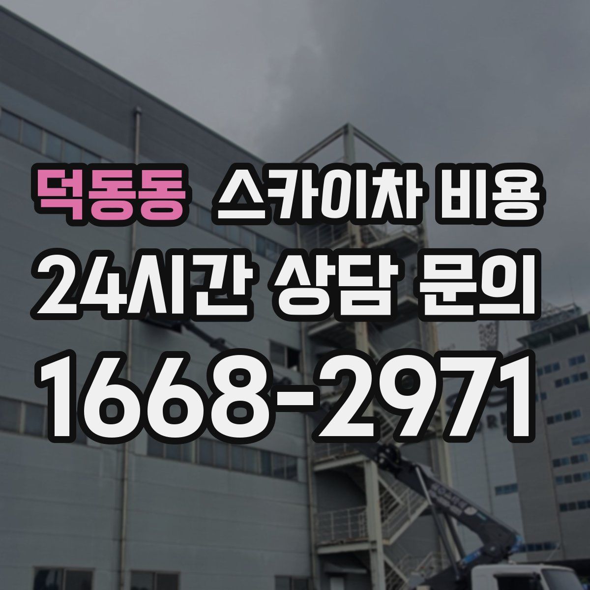 덕동동 스카이차 비용