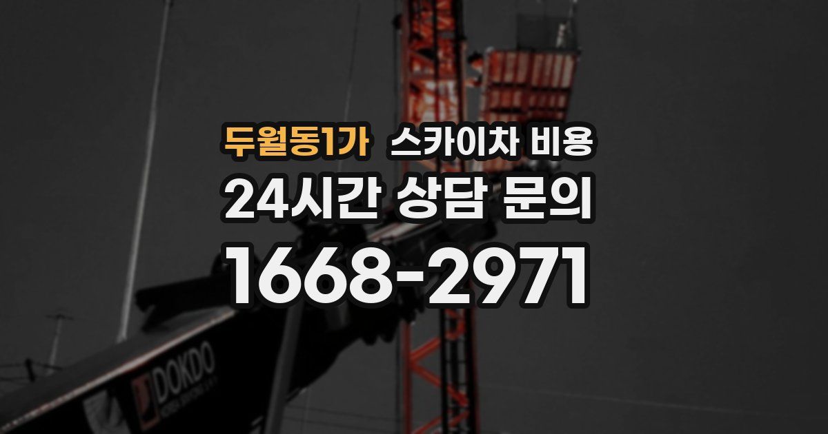 두월동1가 스카이차 비용