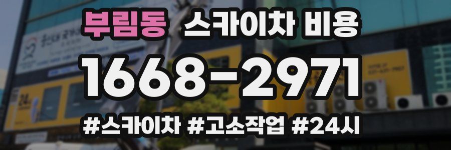 부림동 스카이차 비용