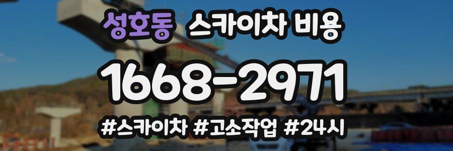 성호동 스카이차 비용