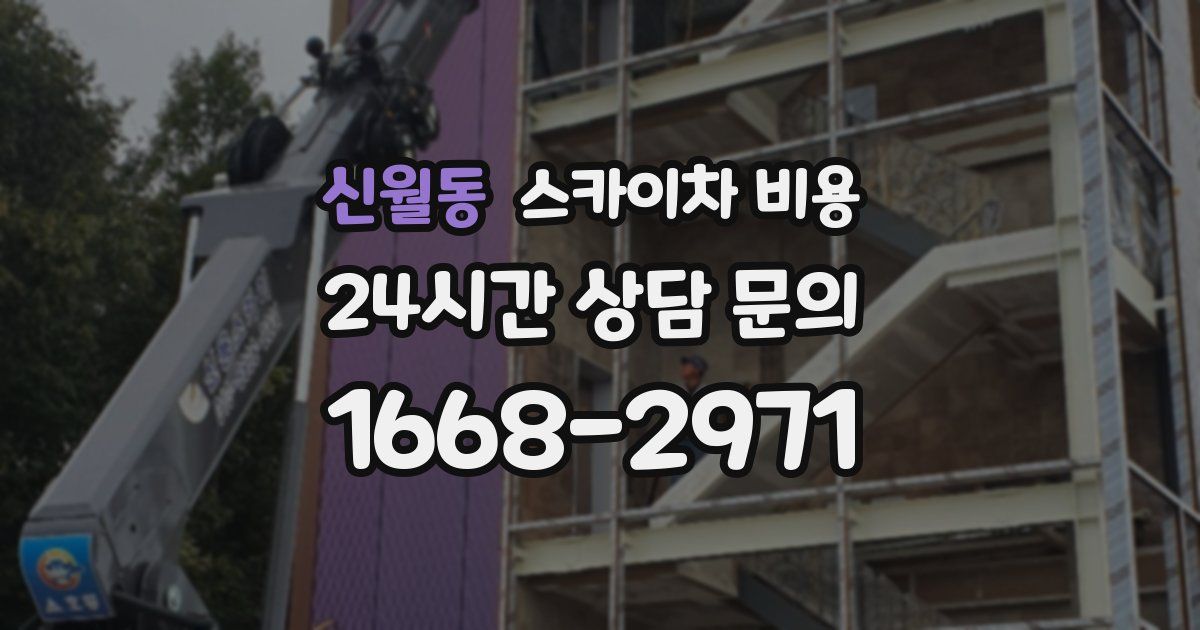 신월동 스카이차 비용