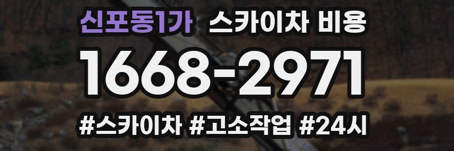 신포동1가 스카이차 비용