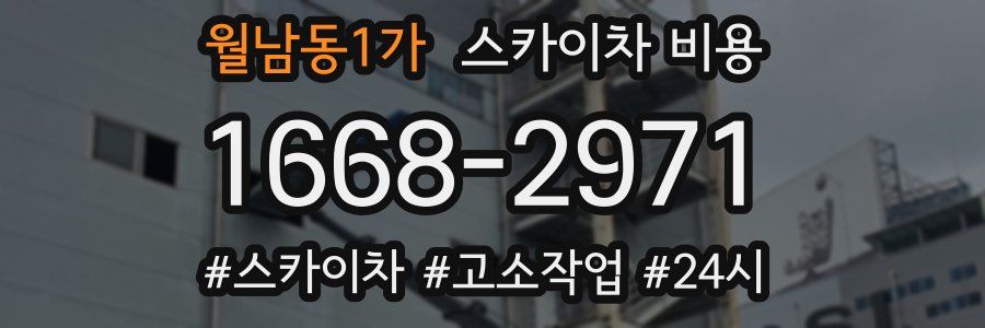 월남동1가 스카이차 비용