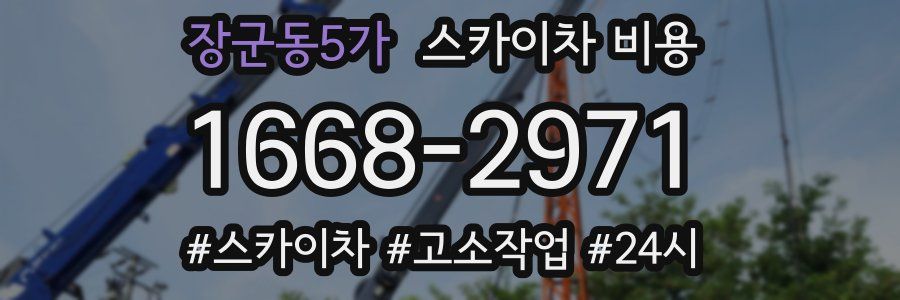 장군동5가 스카이차 비용