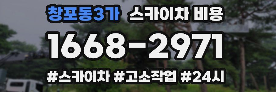 창포동3가 스카이차 비용
