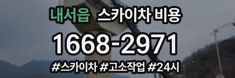 내서읍 스카이차 비용