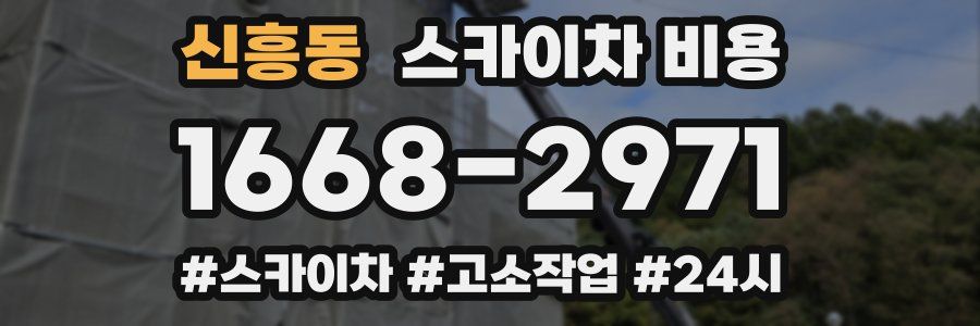 신흥동 스카이차 비용