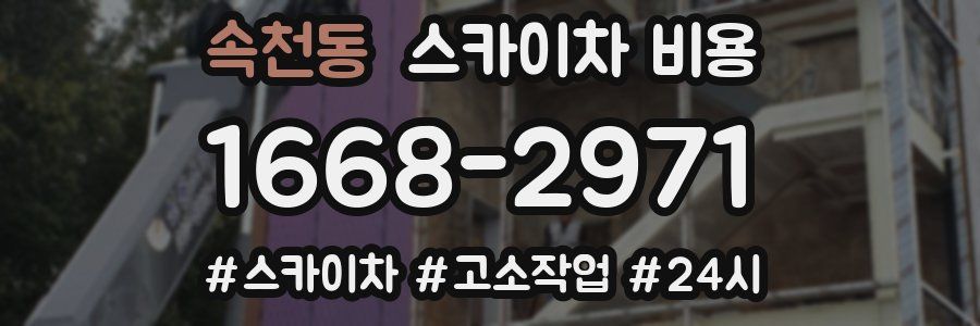 속천동 스카이차 비용