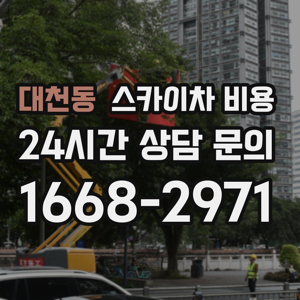 대천동 스카이차 비용