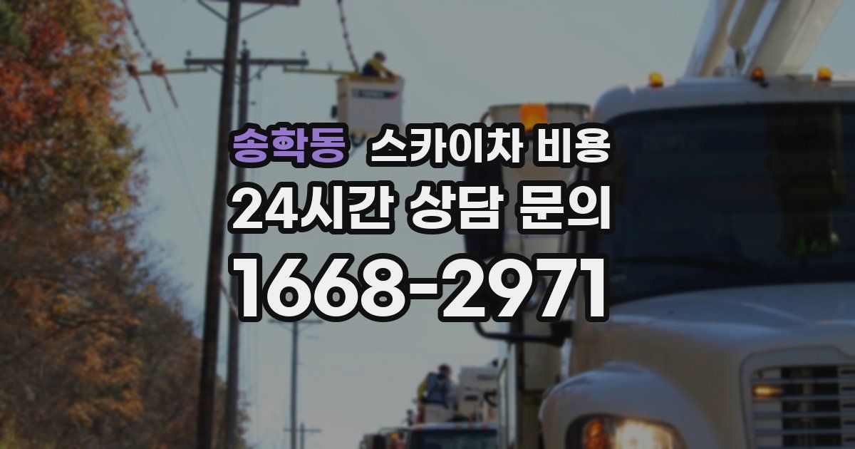 송학동 스카이차 비용