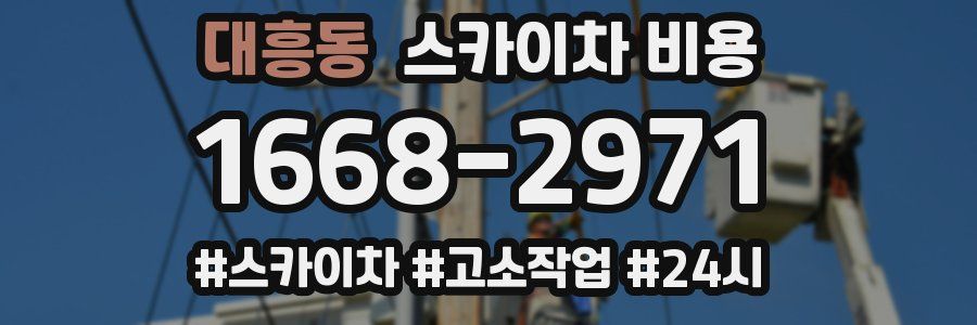 대흥동 스카이차 비용