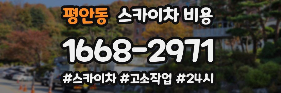 평안동 스카이차 비용