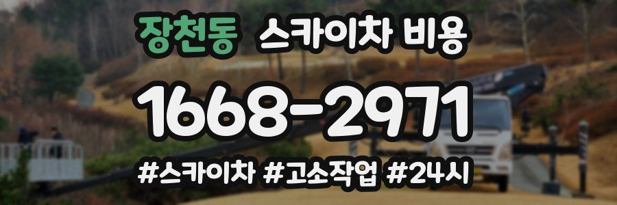 장천동 스카이차 비용