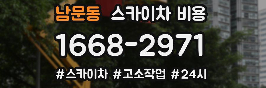 남문동 스카이차 비용