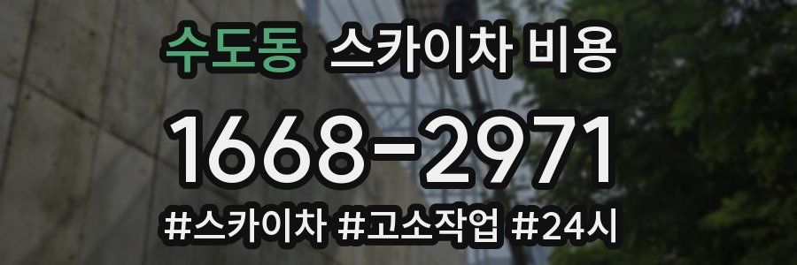 수도동 스카이차 비용