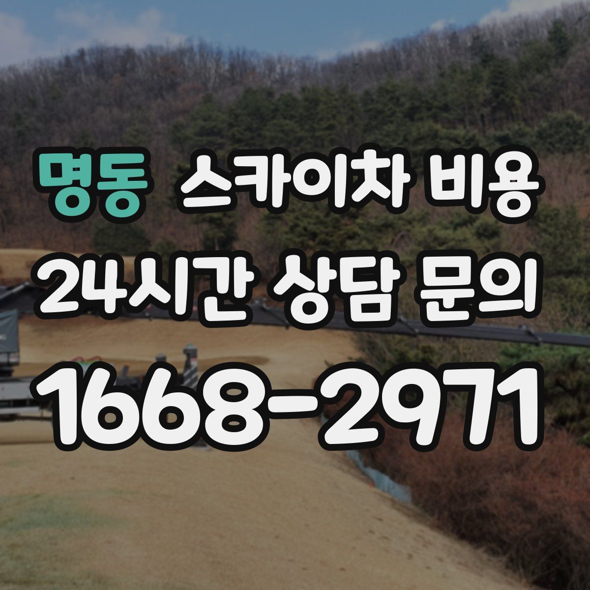 명동 스카이차 비용