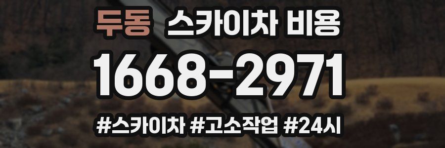 두동 스카이차 비용