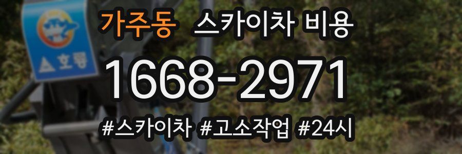 가주동 스카이차 비용