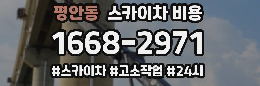 평안동 스카이차 비용