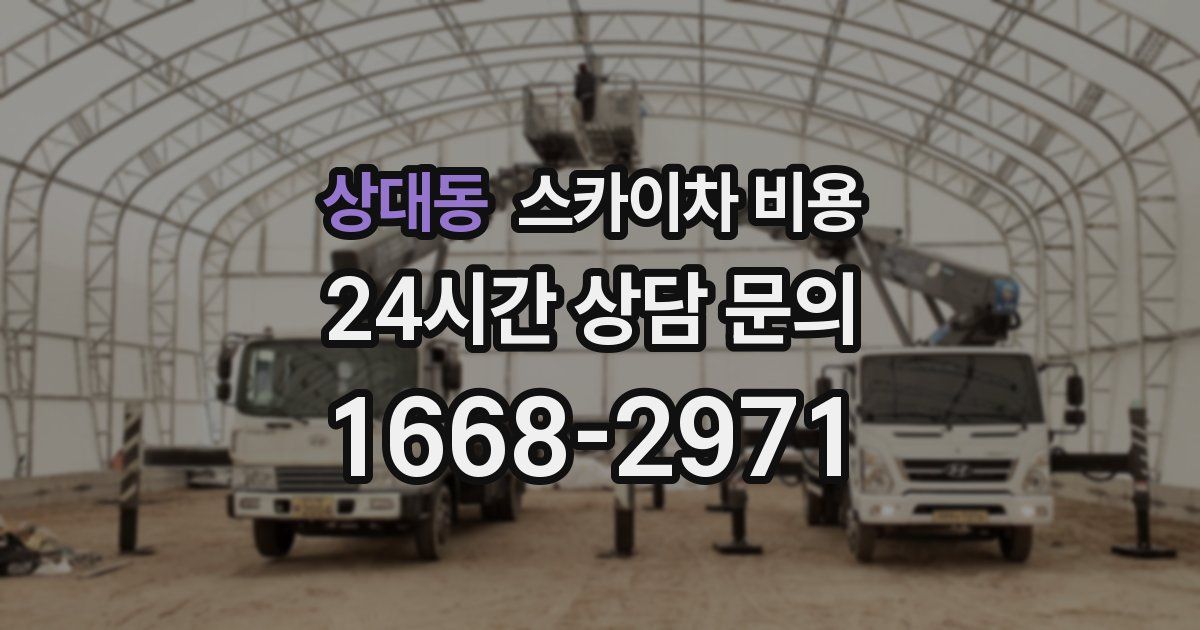 상대동 스카이차 비용