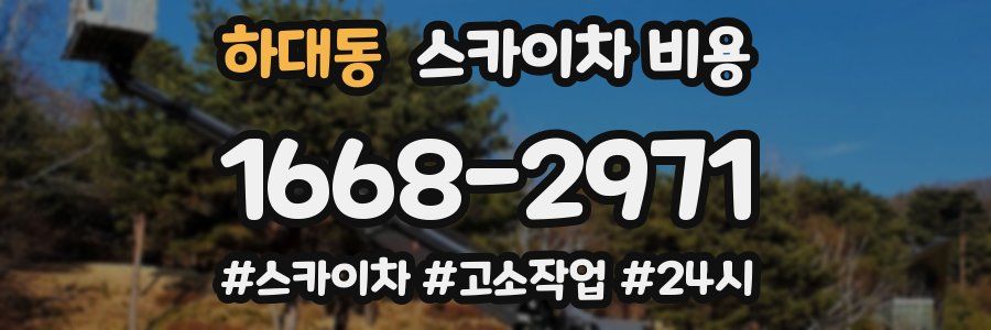 하대동 스카이차 비용