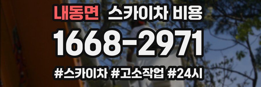 내동면 스카이차 비용