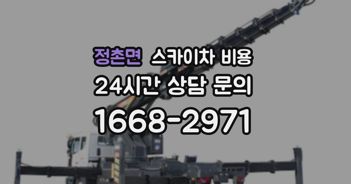 정촌면 스카이차 비용