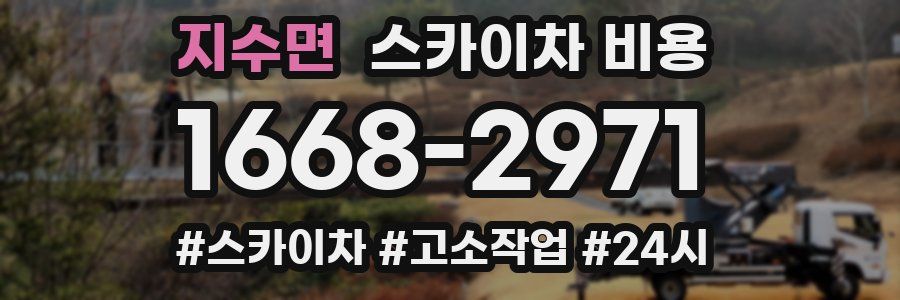 지수면 스카이차 비용