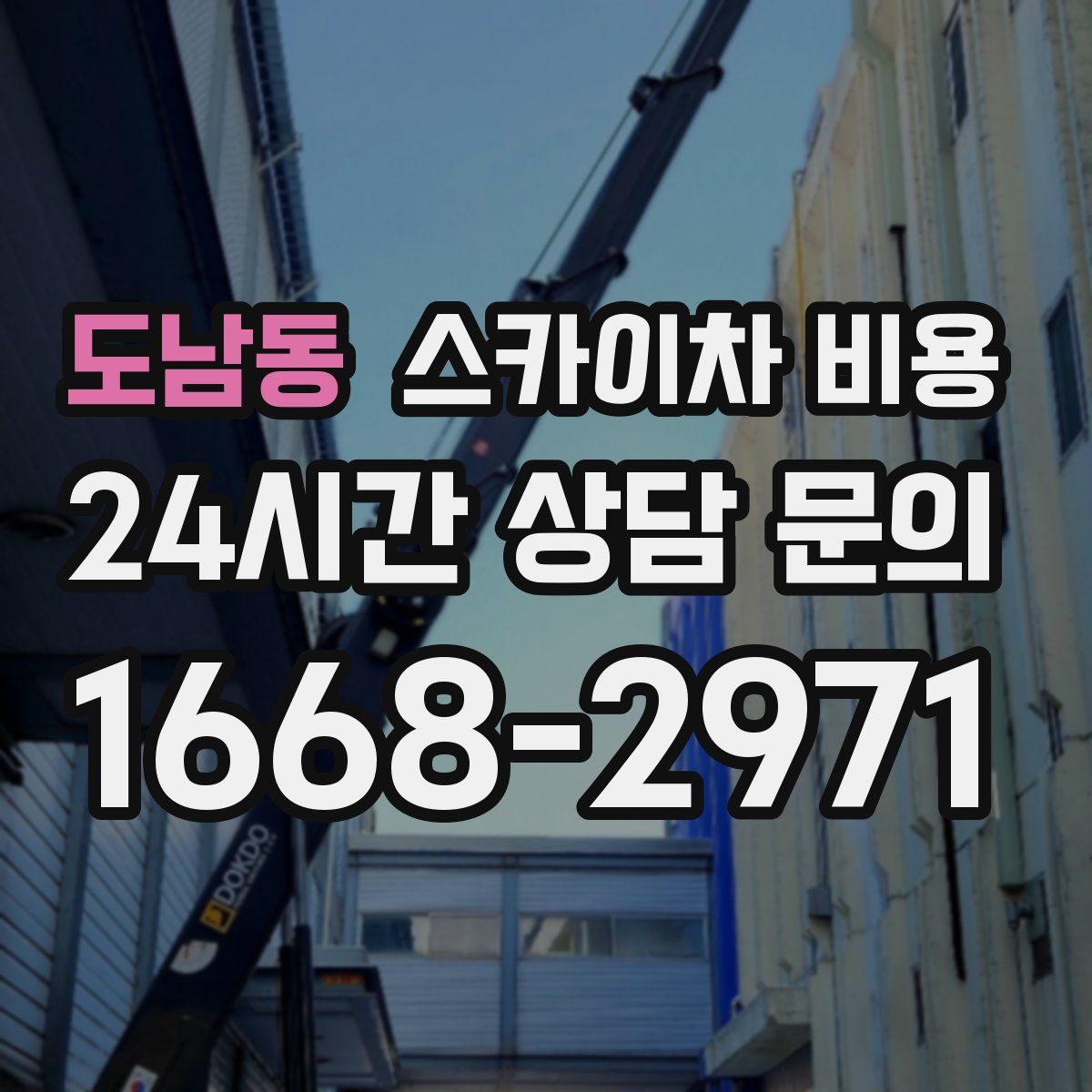 도남동 스카이차 비용