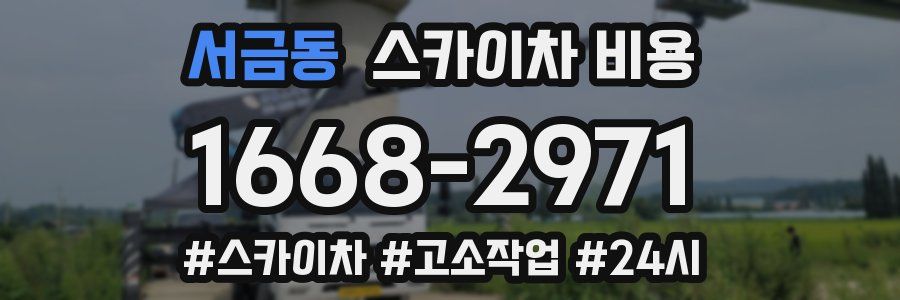 서금동 스카이차 비용