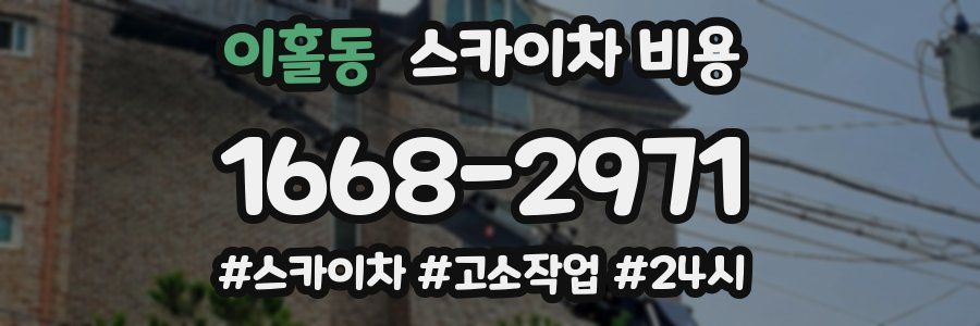 이홀동 스카이차 비용