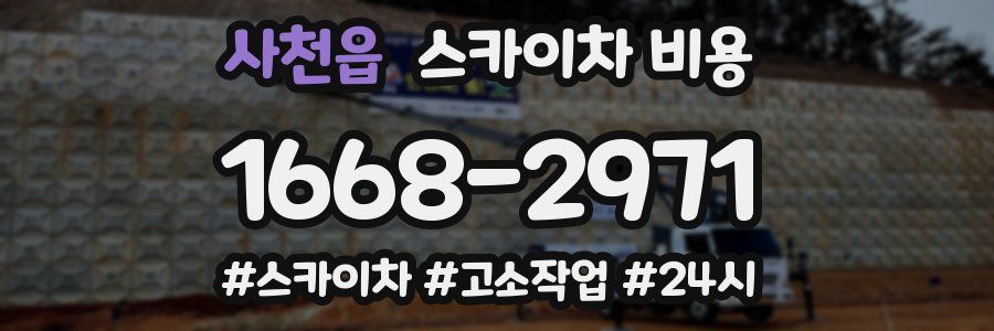 사천읍 스카이차 비용