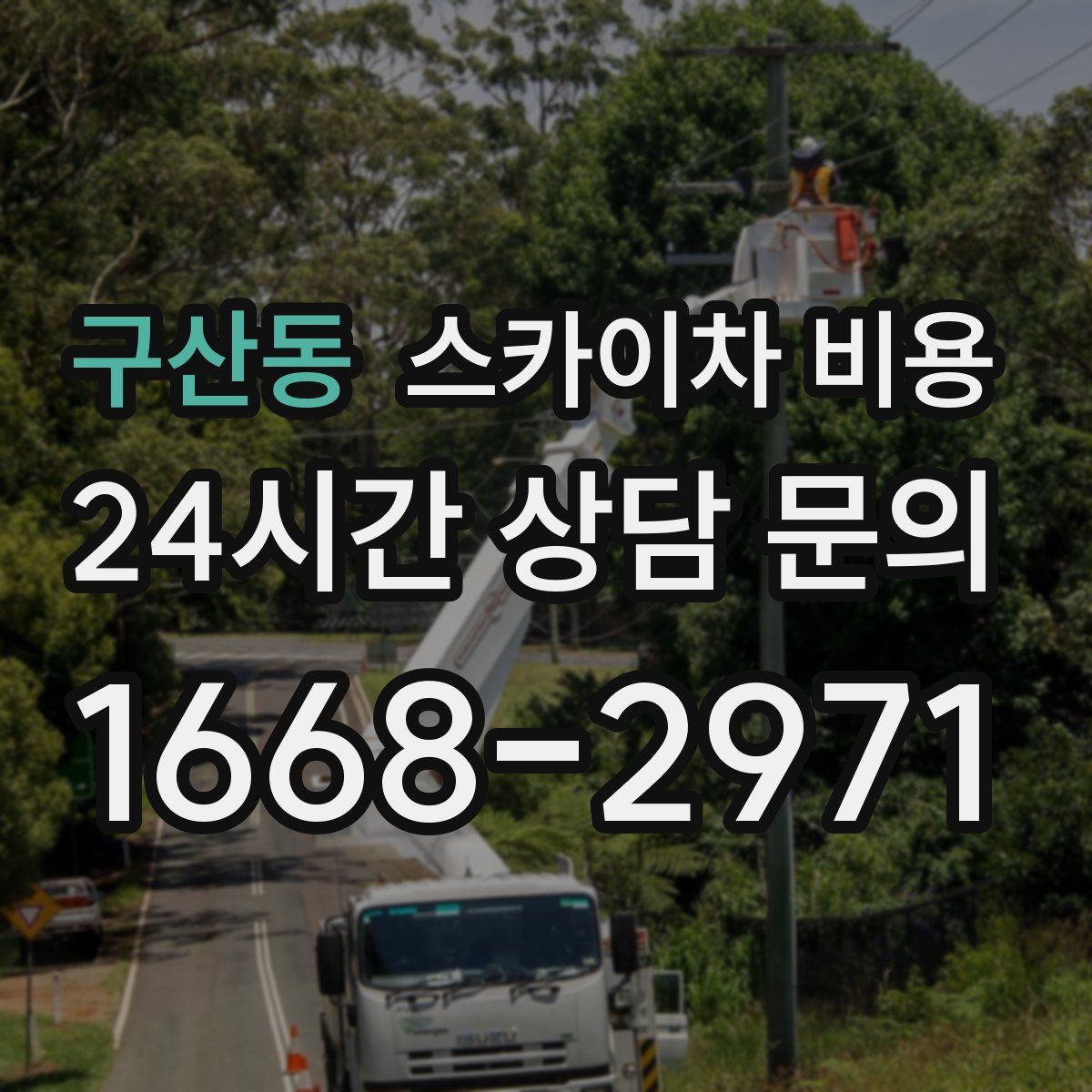 구산동 스카이차 비용