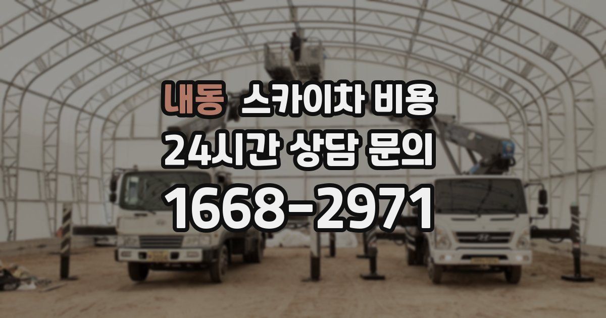 내동 스카이차 비용