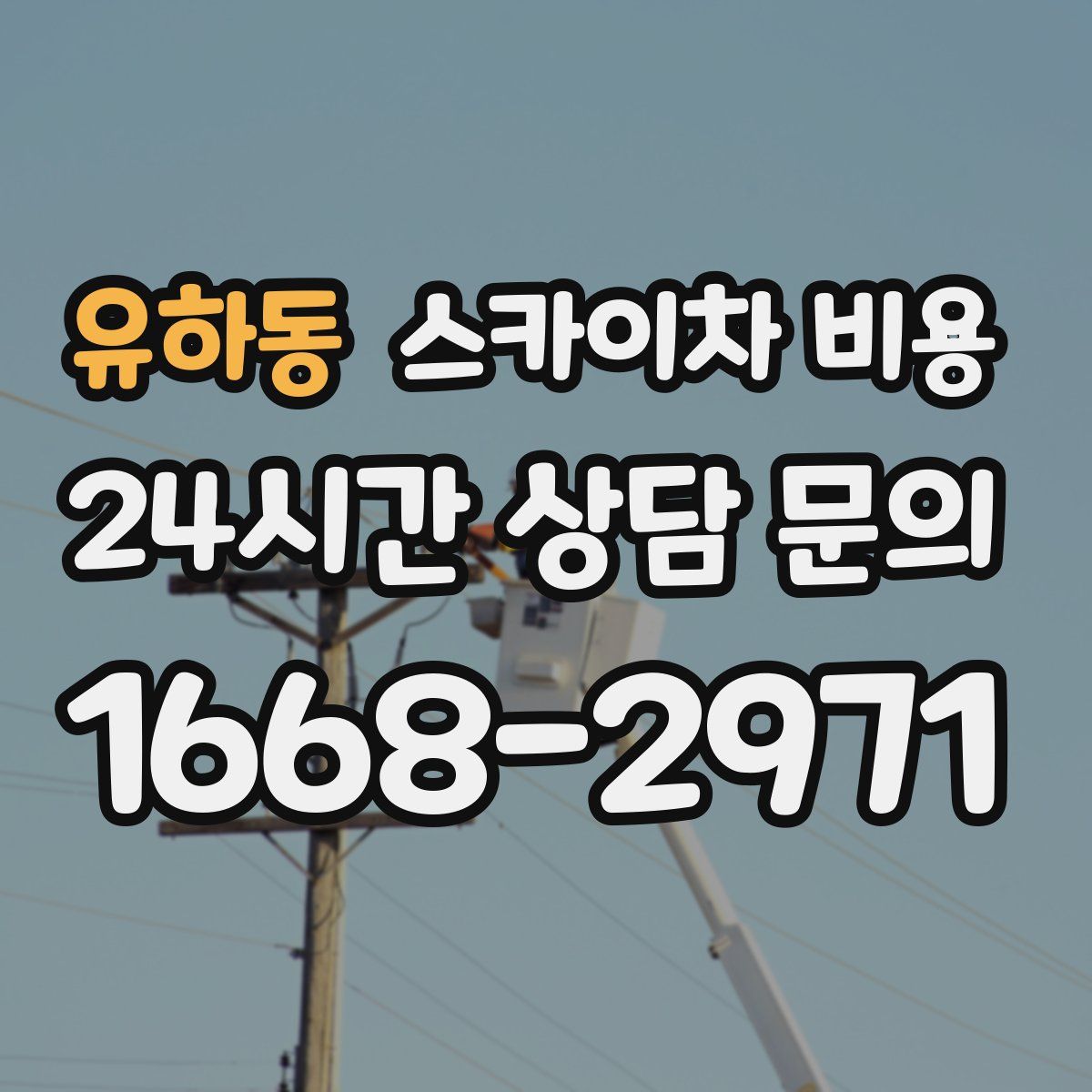 유하동 스카이차 비용