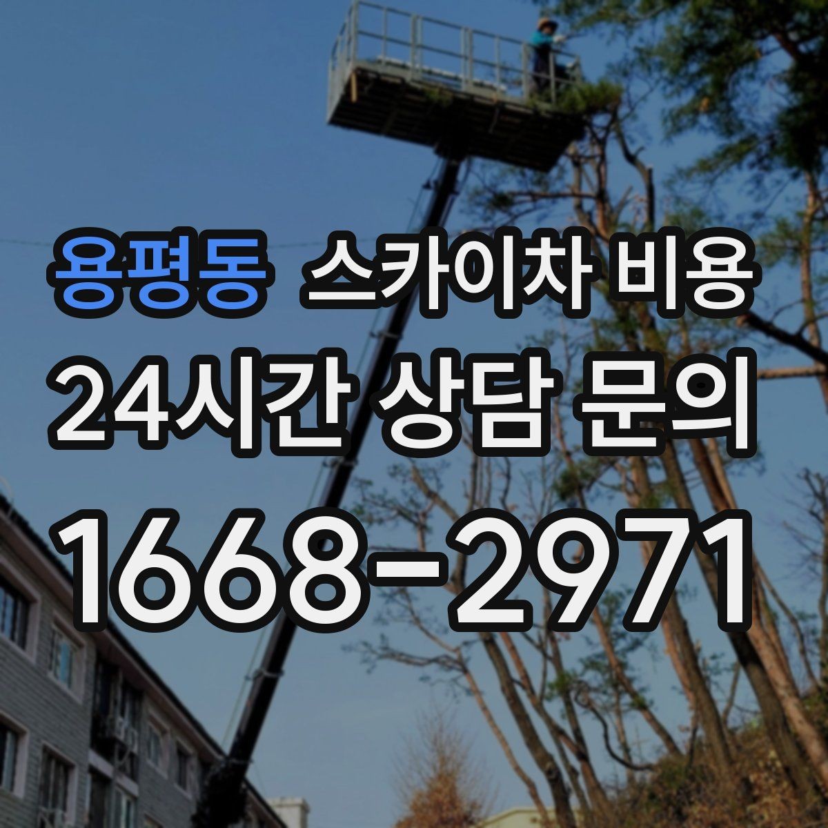 용평동 스카이차 비용 대기 포함 견적을 받을 때 체크할 점