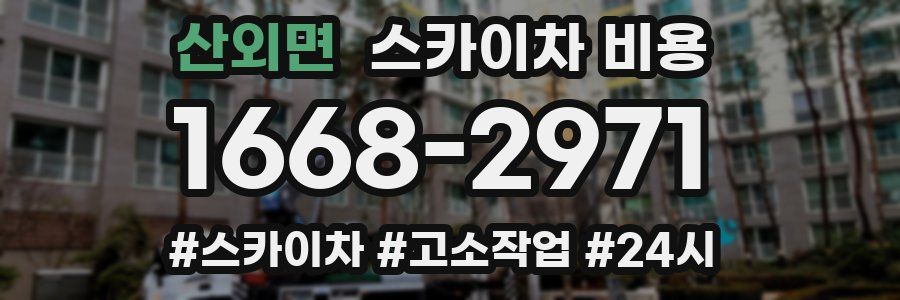 산외면 스카이차 비용