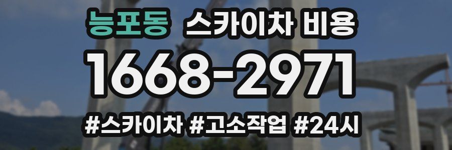 능포동 스카이차 비용