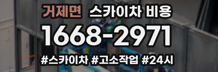 거제면 스카이차 비용