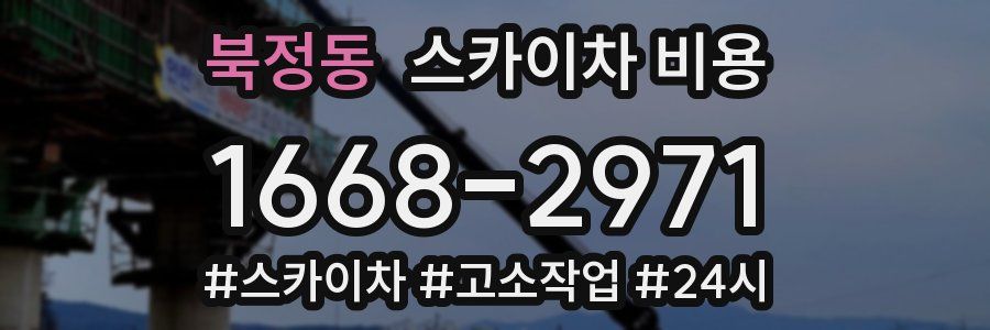 북정동 스카이차 비용