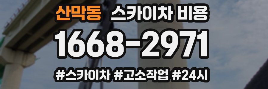 산막동 스카이차 비용