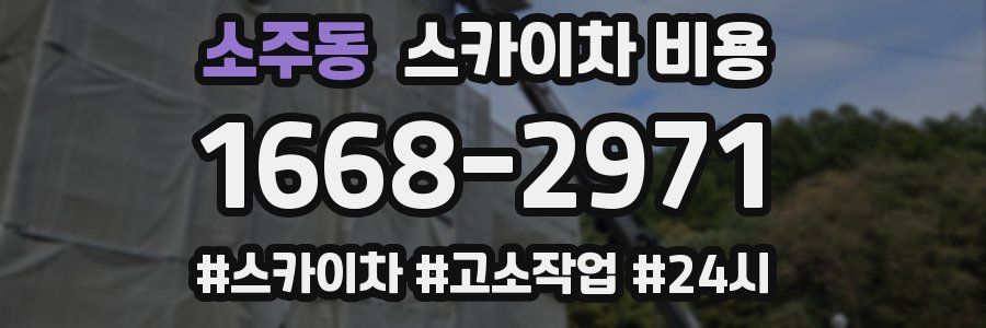 소주동 스카이차 비용