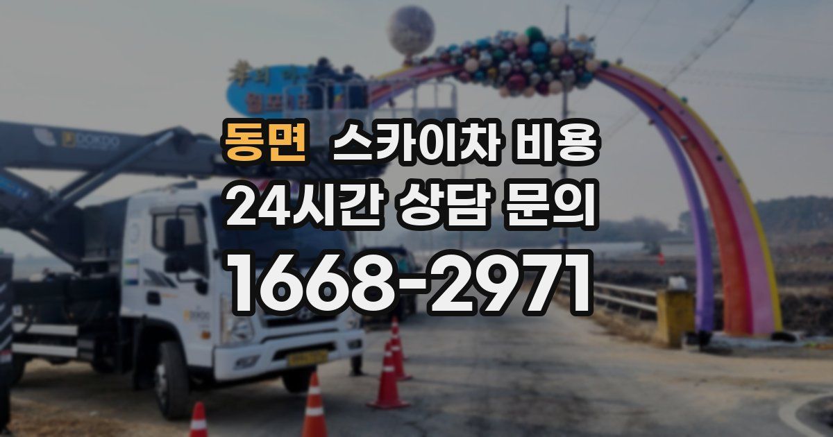 동면 스카이차 비용