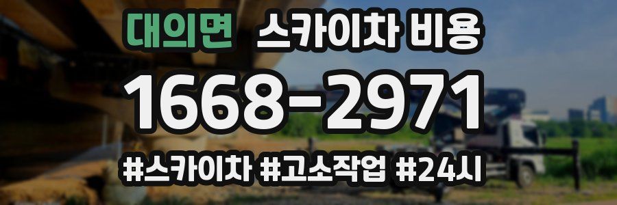 대의면 스카이차 비용