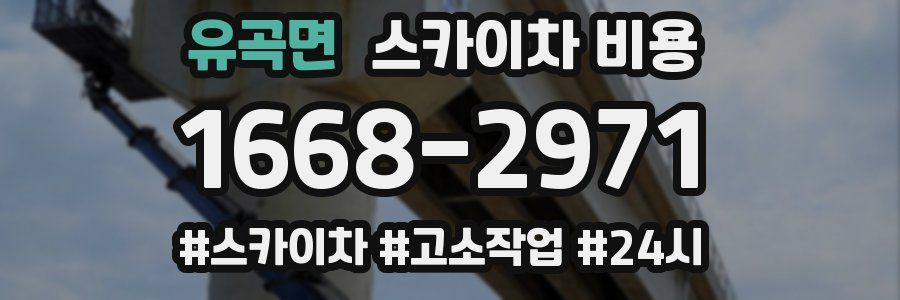 유곡면 스카이차 비용